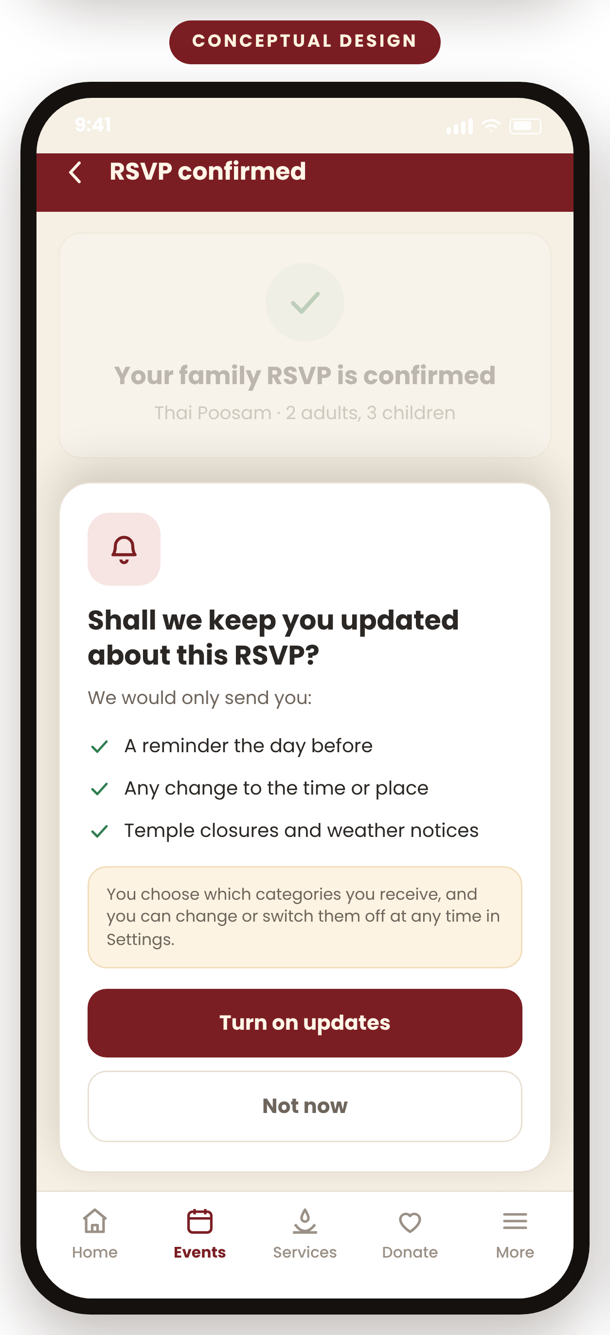 Notification permission