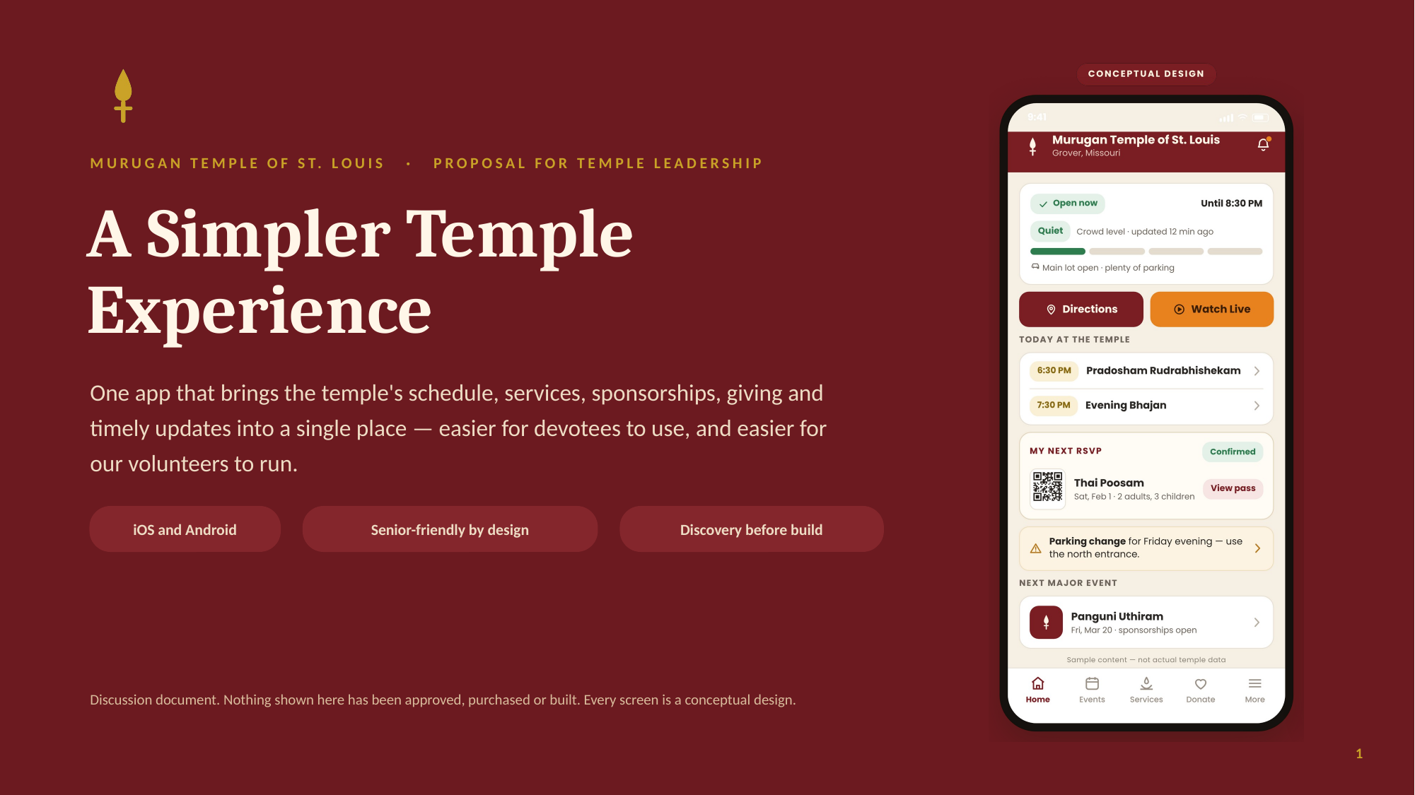 A Simpler Temple Experience